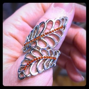 Index/middle/thumb ring statement piece